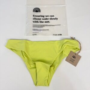 Free People x Toast Low Rise Hipster Cheeky Bikini Bottom Small Yellow Green